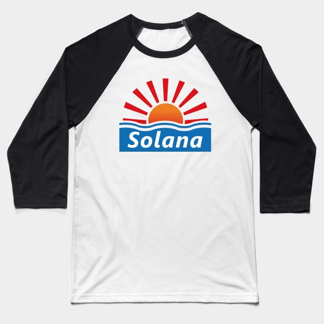 Benidorm - Solana Hotel Baseball T-Shirt by mariachapin